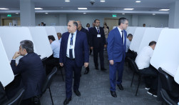 Hakimliyə namizədlərlə test imtahanı keçirilib